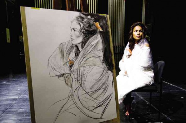 ACTRESS Iza Calzado, who plays the titular muse,  posed for artist BenCab in March. ALANAH TORRALBA