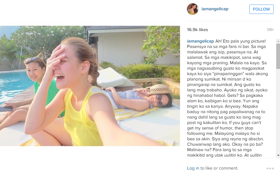 Screengrab from Angelica Panganiban's Instagram account.