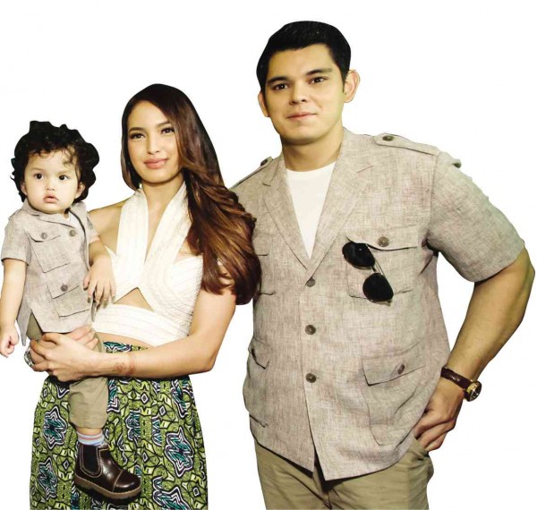 SARAH Lahbati and Richard Gutierrez (with son Zion) are in no hurry to get hitched.   Leo M. Sabangan II