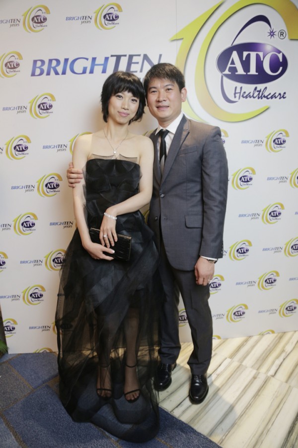 Beautiful and healthy couple Albert Chan, ATC president and his wife. 