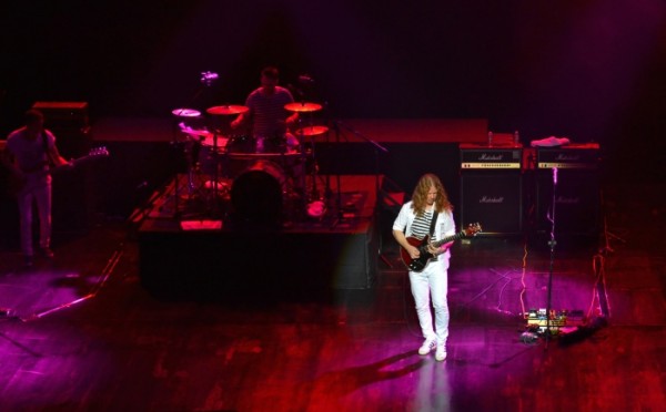 Lead guitarist David Brockett performs a guitar solo during One Night of Queen at Solaire. Photo by Kristine Sabillo/INQUIRER.net