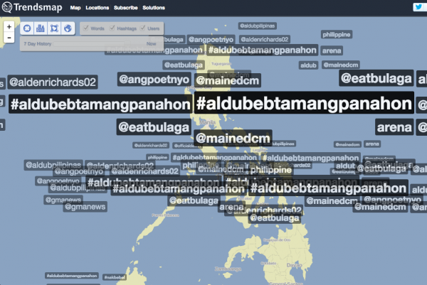 Trending topics in the Philippines according to Trendsmap