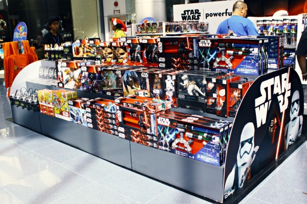 Star Wars merchandise for sale. PHOTO BY SEPHY GARIBAY/INQUIRER.net