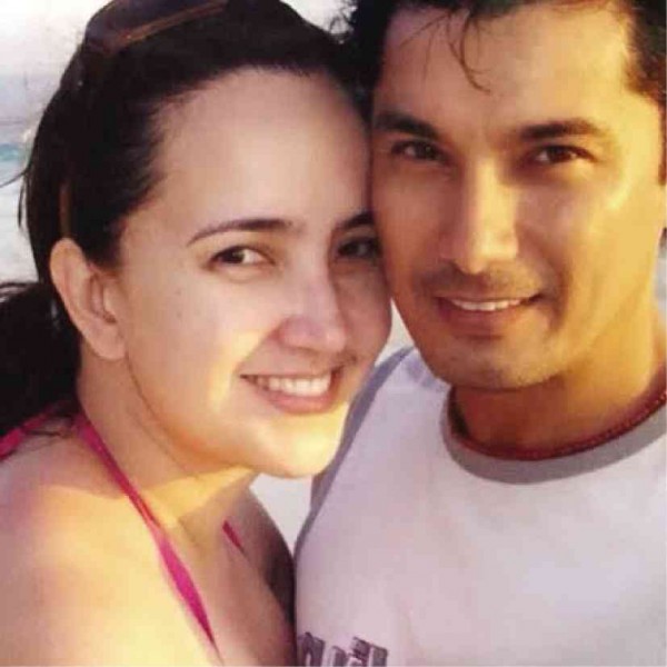 ALBERT Martinez (right) with his late wife Liezl