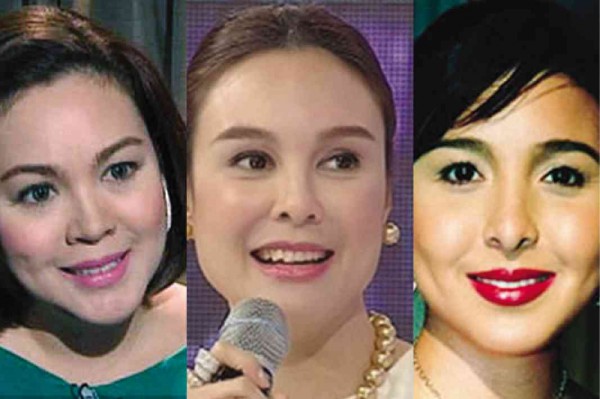 From left: Claudine, Gretchen and Marjorie Barretto