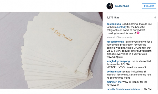 Screenshot from Pauleen's Instagram 