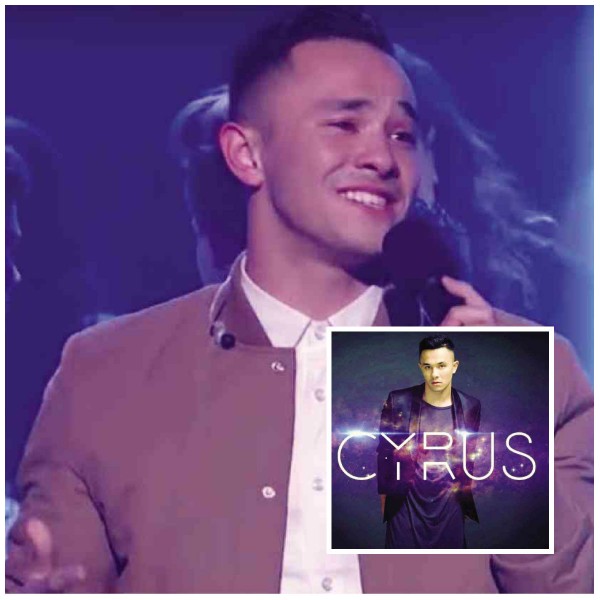 TALENT tilt winner Cyrus Villanueva and his debut album (inset).