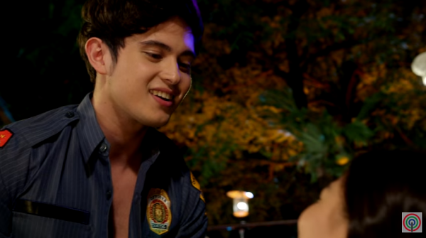 James Reid is in hot water with policemen after a steamy scene on "On The Wings Of Love." SCREENGRAB FROM ABS-CBN'S YOUTUBE ACCOUNT