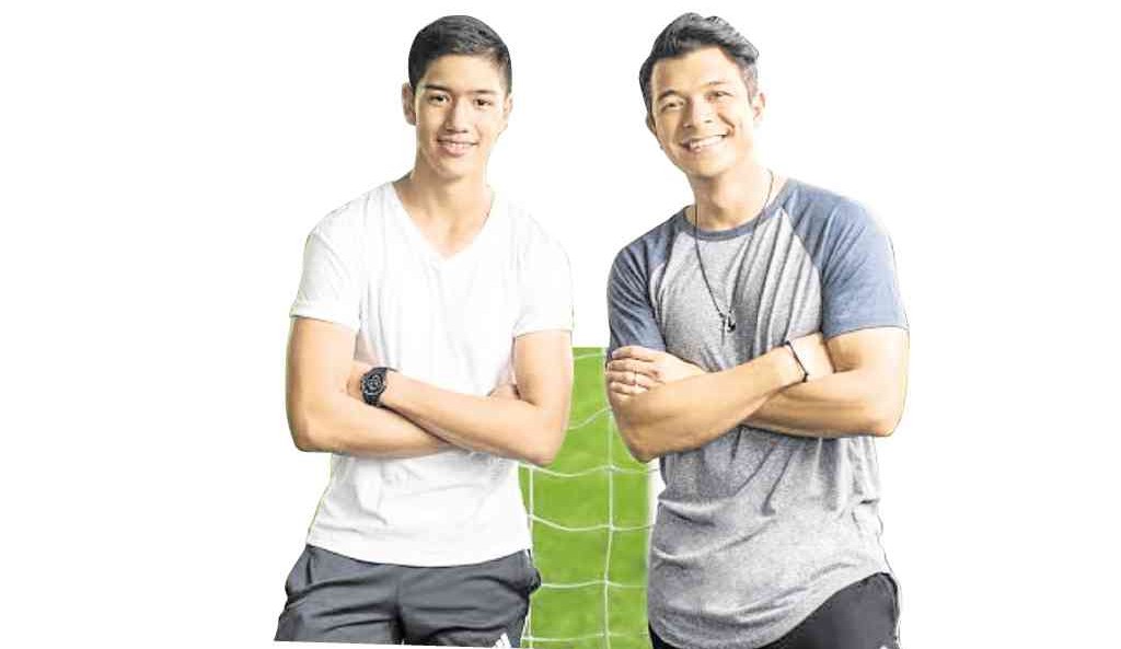 JERICHO Rosales (right) with son Santino