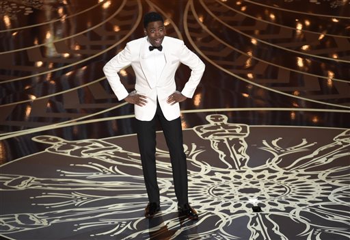 Host Chris Rock speaks at the Oscars on Sunday, Feb. 28, 2016, at the Dolby Theatre in Los Angeles. (Photo by Chris Pizzello/Invision/AP)