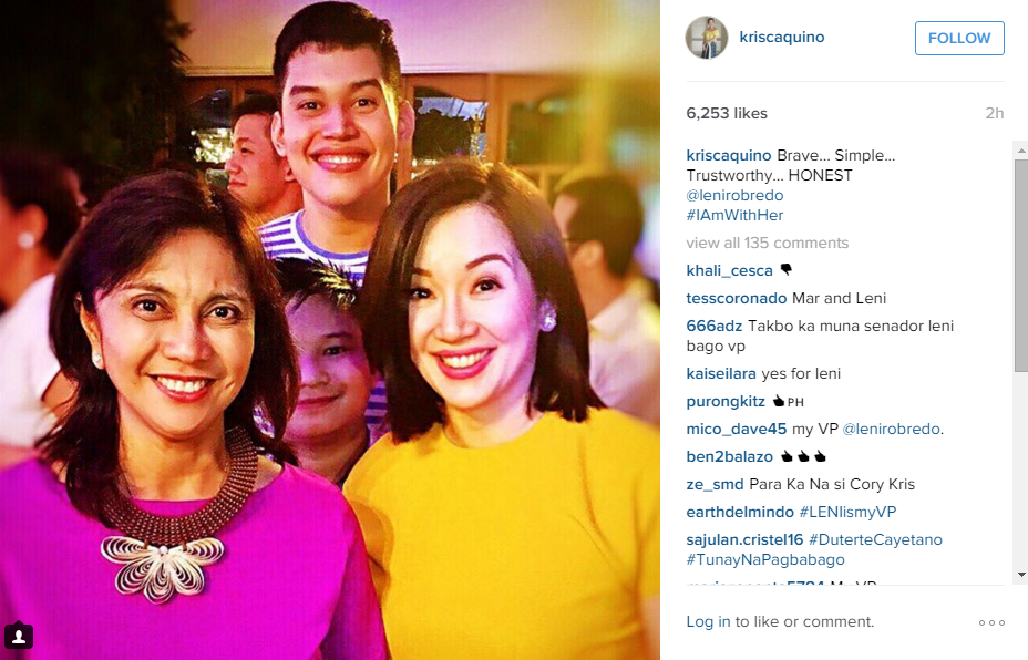 Screen grab from Kris Aquino's Instagram account