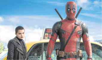BRIANNA Hildebrand and Ryan Reynolds in the film reboot of the Marvel mercenary.