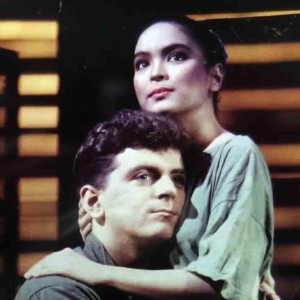 AS KIM in “Miss Saigon,” with Glyn Kerslake as Chris