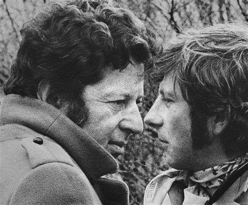 This 1967 photo shows film producer Gene Gutowski, left, and director Roman Polanski. AP