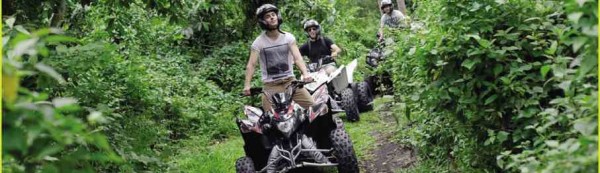 ZAC Efron riding an ATV in Legazpi, Albay                mayonatvtour.com