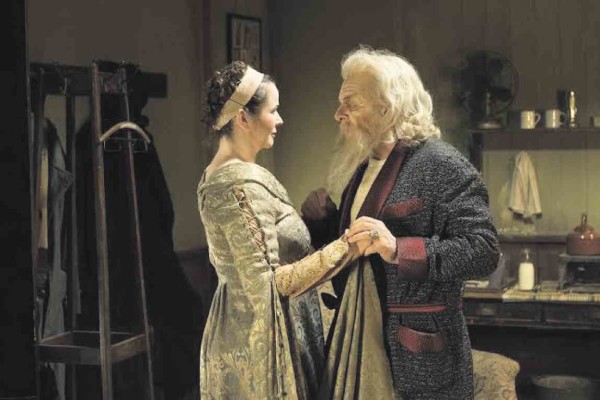 HER LADYSHIP (Emily Watson) with Sir (Anthony Hopkins)