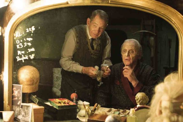 ANTHONY Hopkins as Sir (right) with Ian McKellen as Norman in “The Dresser”