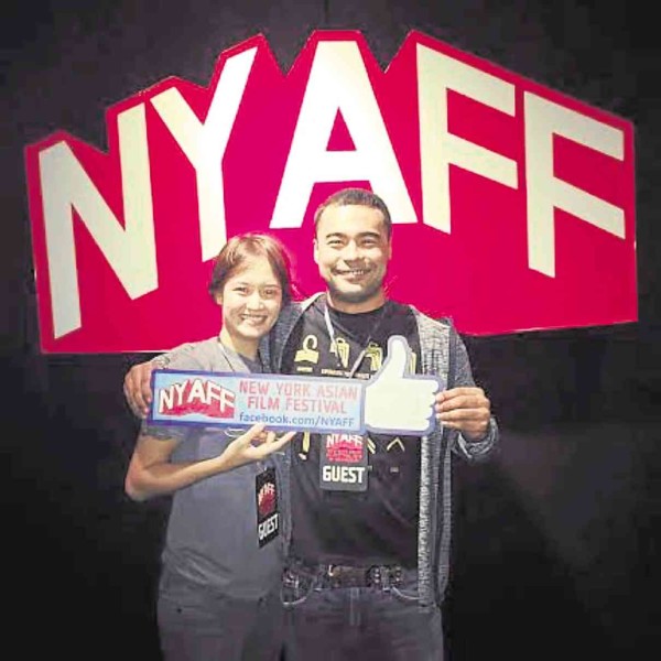 ANNICKA Dolonius (left) and Sid Lucero attended the screening in New York. 