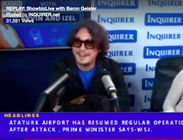 Baron Geisler talks to Inquirer ShowbizLIVE in the aftermath of his URCC fight with fellow indie actor Kiko Matos.