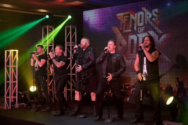 Tenors of Rock performed a few numbers during the recent meet-and-greet the press event. CONTRIBUTED PHOTO