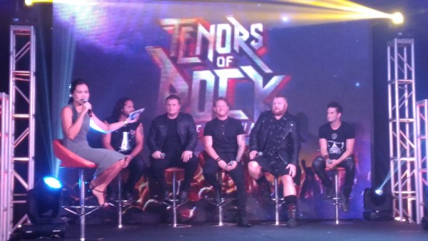 Members of the group Tenors of Rock at a meet-and-greet with the media at Resorts World Manila. Photo by Totel V. de Jesus/Inquirer.net 