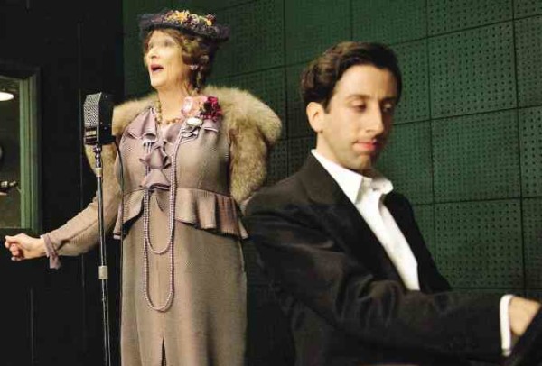 SIMON Helberg (right) and Meryl Streep in “Florence Foster Jenkins”