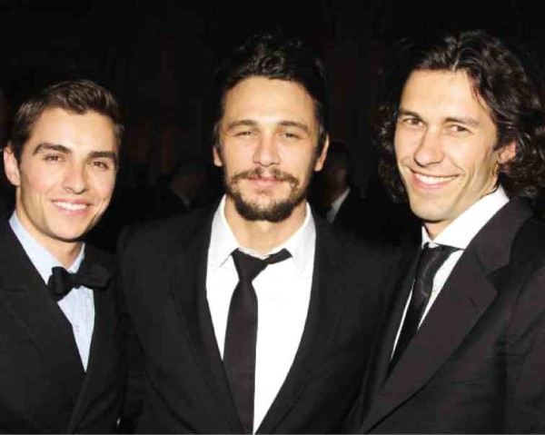 FROM left: Dave, James and Tom Franco