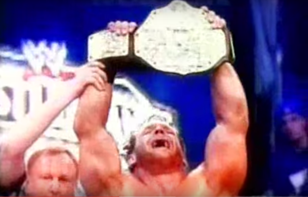 Chris Benoit wins the World Heavyweight Championship at Wrestlemania XX/Screen Grab from YouTube/ThomasMak0524