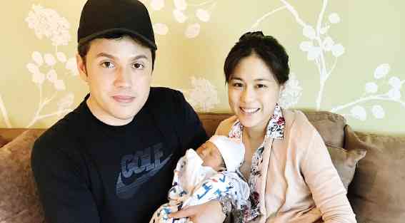 The director with son Severiano Elliot and wife Toni Gonzaga