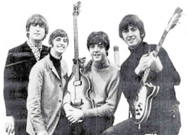 From left: John Lennon, Ringo Starr, Paul McCartney, George Harrison
