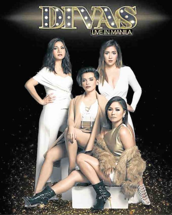 From left: Kyla, KZ Tandingan, Angeline Quinto and Yeng Constantino