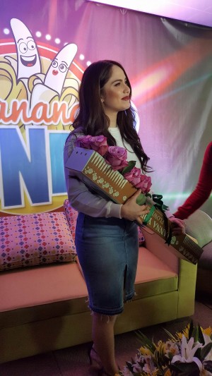 JESSY MENDIOLA at the 8th anniversary press conference of ABS-CBN's BANANA SPLIT