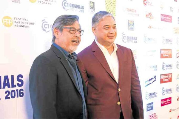 Actors Joel Torre (left) and Ricky Davao
