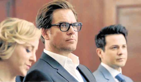   “Bull” cast (from left): Geneva Carr, Michael Weatherly and Freddy Rodriguez