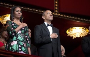 Barack and Michelle Obama at Kennedy Center Honors - 4 Dec 2016