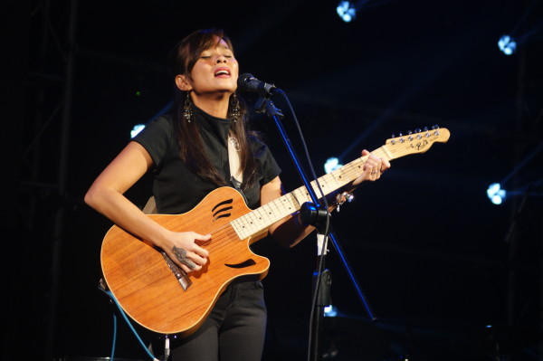 Kitchie Nadal sings to her famous songs during her "Secrets" gig with Aia de Leon and Barbie Almalbis. PHOTO by Gianna Francesca Catolico/INQUIRER.net