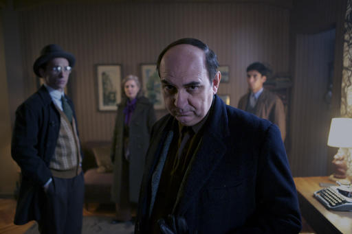 This image released by The Orchard shows Luis Gnecco as Pablo Neruda in a scene from, "Neruda." (The Orchard via AP)