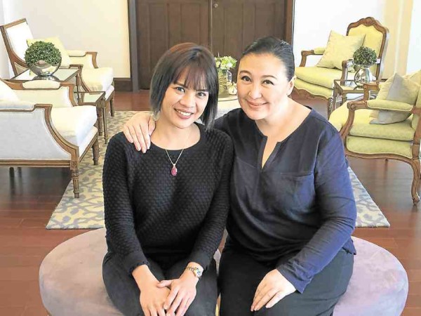 Sharon Cuneta with interior designer Anna Leah Hernandez