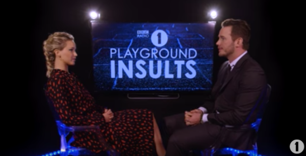 Watch Jennifer Lawrence Chris Pratt Roast Each Other On Air Inquirer Entertainment