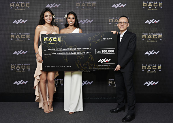 Maggie Wilson-Consunji and Parul Shah winners of The Amazing Race Asia Season 5