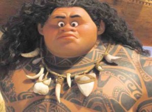 Maui, voiced by Dwayne Johnson