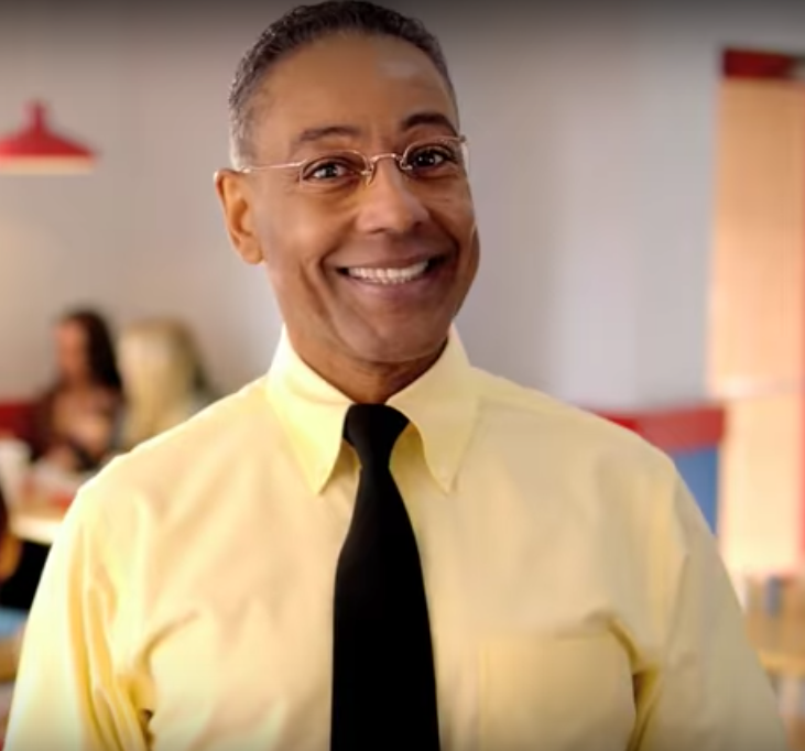 Giancarlo Esposito plays the enigmatic restaurateur/meth distributor Gus Fring, Screen Grab from YouTube/Los Pollos Hermanos