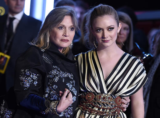 Billie Lourd with Carrie Fisher