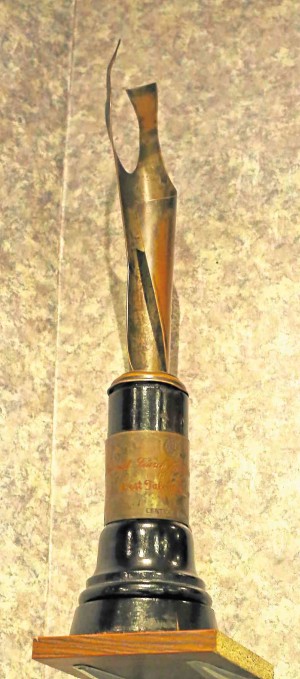 The “Tawag ng Tanghalan” trophy, which started it all.