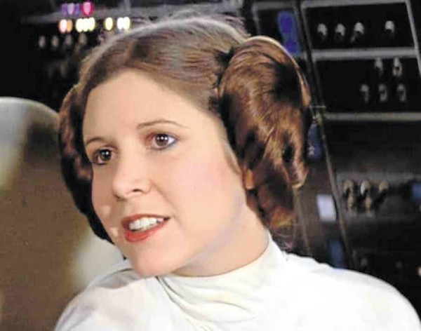 Carrie Fisher as Princess Leia in the original “Star Wars”