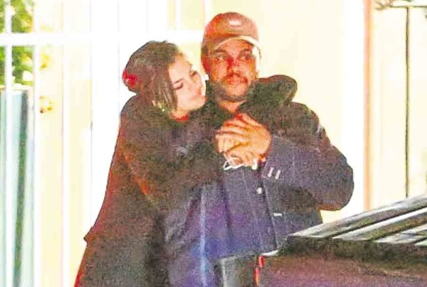 Selena Gomez (left) and The Weeknd
