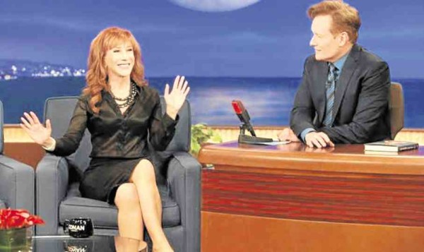 Kathy Griffin and Conan O’Brien in “Conan”