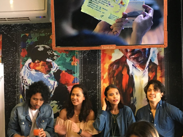 Pepe Herrera, director Ice Idanan, Alessandra de Rossi, and JC Santos face the media during the press launch of "Sakaling Hindi Makarating" in QC. Yuji Gonzales/INQUIRER.net