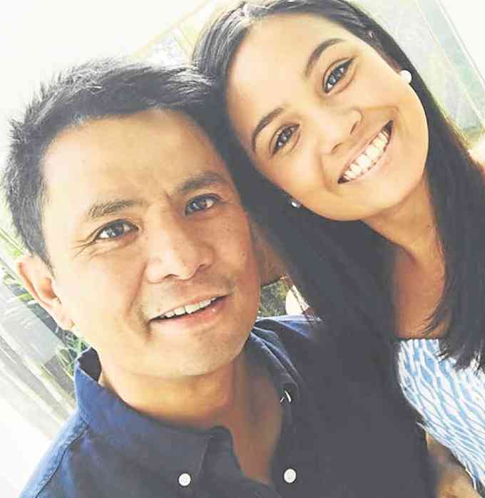 Leila Alcasid (right) with dad Ogie
