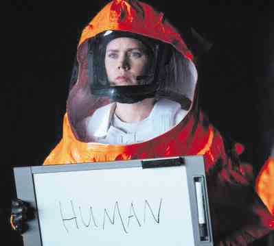 Adams plays a linguist in “Arrival.”